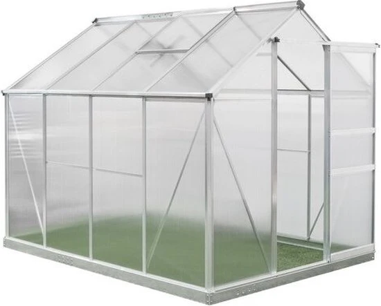 Westmann Aluminium kas Flora 68 - Zilver - 252x192x201cm