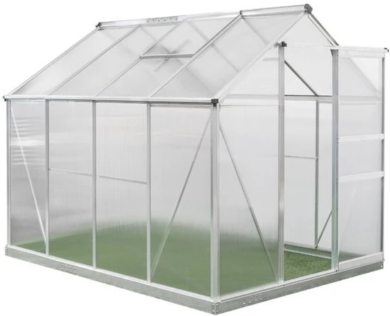 Westmann Aluminium kas Flora 68 - Zilver - 252x192x201cm