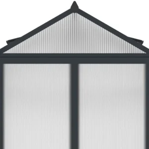 Westmann Aurora 810 - TuinKas met fundering - Antraciet 309x248 cm
