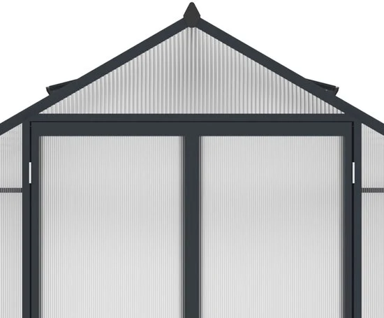 Westmann Aurora 810 - TuinKas met fundering - Antraciet 309x248 cm