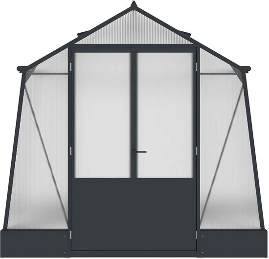 Westmann Aurora 810 - TuinKas met fundering - Antraciet 309x248 cm