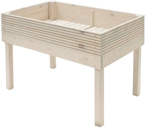 Westmann Frieda Houten Plantenbak op poten 75x119x79 cm - Lichtgrijs