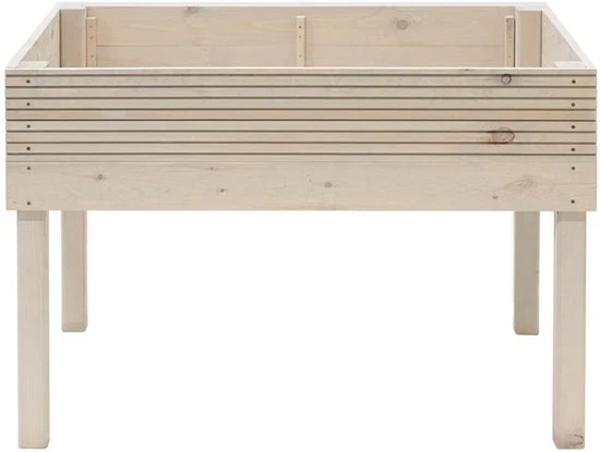Westmann Frieda Houten Plantenbak op poten 75x119x79 cm - Lichtgrijs