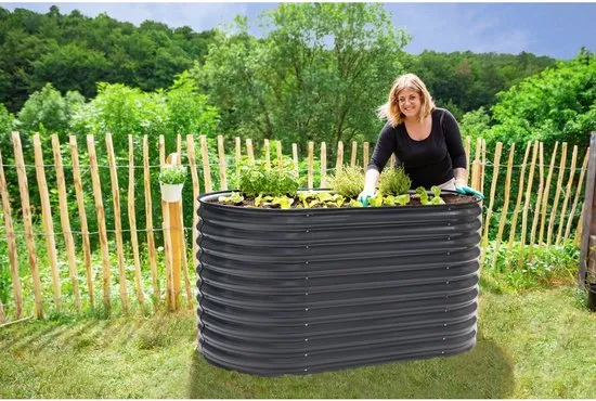 Westmann - ISPB168H- - Plantenbak - Bloembak - Tuin Hochbeed - 80 x 82 x 160 cm