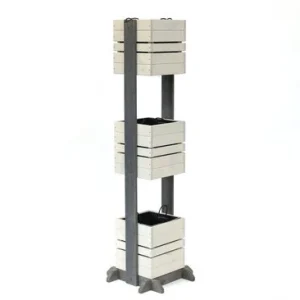 Westmann Maja Houten Plantenbak Pilaar 50x50x170 cm - Grijs
