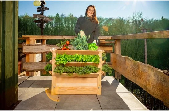 Westmann - WM102409 - Plantenbak - Bloembak - Tuin Hochbeed - 65 x 73 x 90 cm