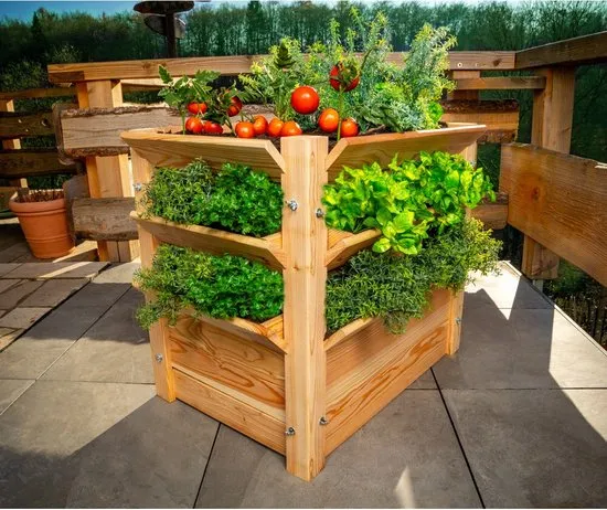 Westmann - WM102409 - Plantenbak - Bloembak - Tuin Hochbeed - 65 x 73 x 90 cm
