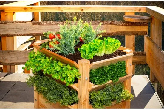 Westmann - WM102410 - Plantenbak - Bloembak - Tuin Hochbeed - 65 x 65 x 73 cm