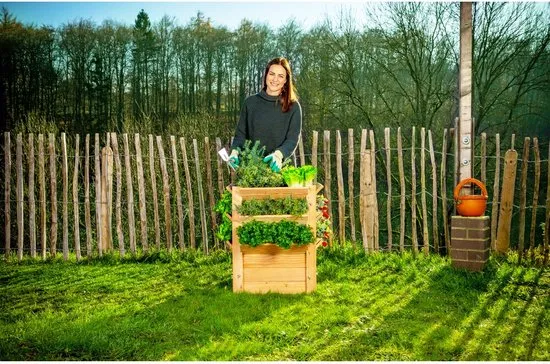 Westmann - WM102410 - Plantenbak - Bloembak - Tuin Hochbeed - 65 x 65 x 73 cm