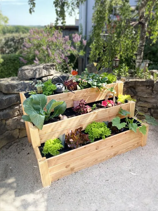 Westmann - WMTH120 - Plantenbak - Bloembak - Tuin Hochbeed - 52 x 99 x 120 cm