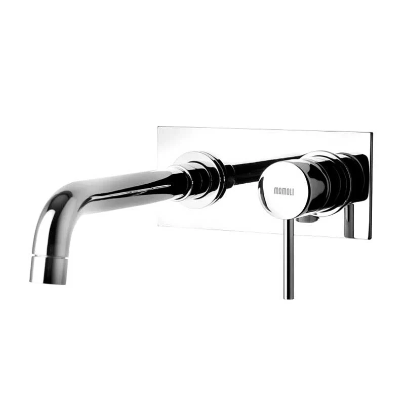 Built- Washbasin Mixer Single Plate without Drain Chrome Geel koper Pico Collection Mamoli Rubinetterie
