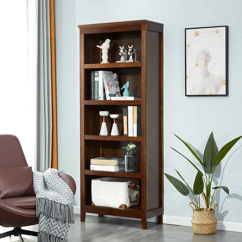 Contemporary Poplar Regulier Bookshelf Closed Back Vertical Bookshelf Bedroom 23