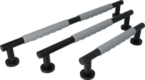 Luzzo® Fisso Soft Handgreep Badkamer-Toiletgreep - Zwart-Grijs