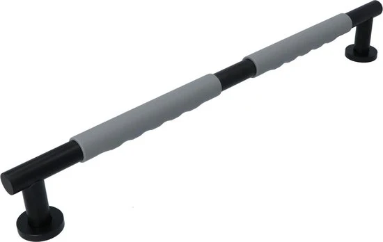 Luzzo® Fisso Soft Handgreep Badkamer-Toiletgreep - Zwart-Grijs