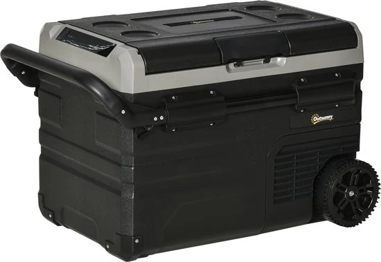 4goodz Koelbox 40 ltr met LED Compressor Handgrepen en wielen op 12-24V DC en 110-240V AC