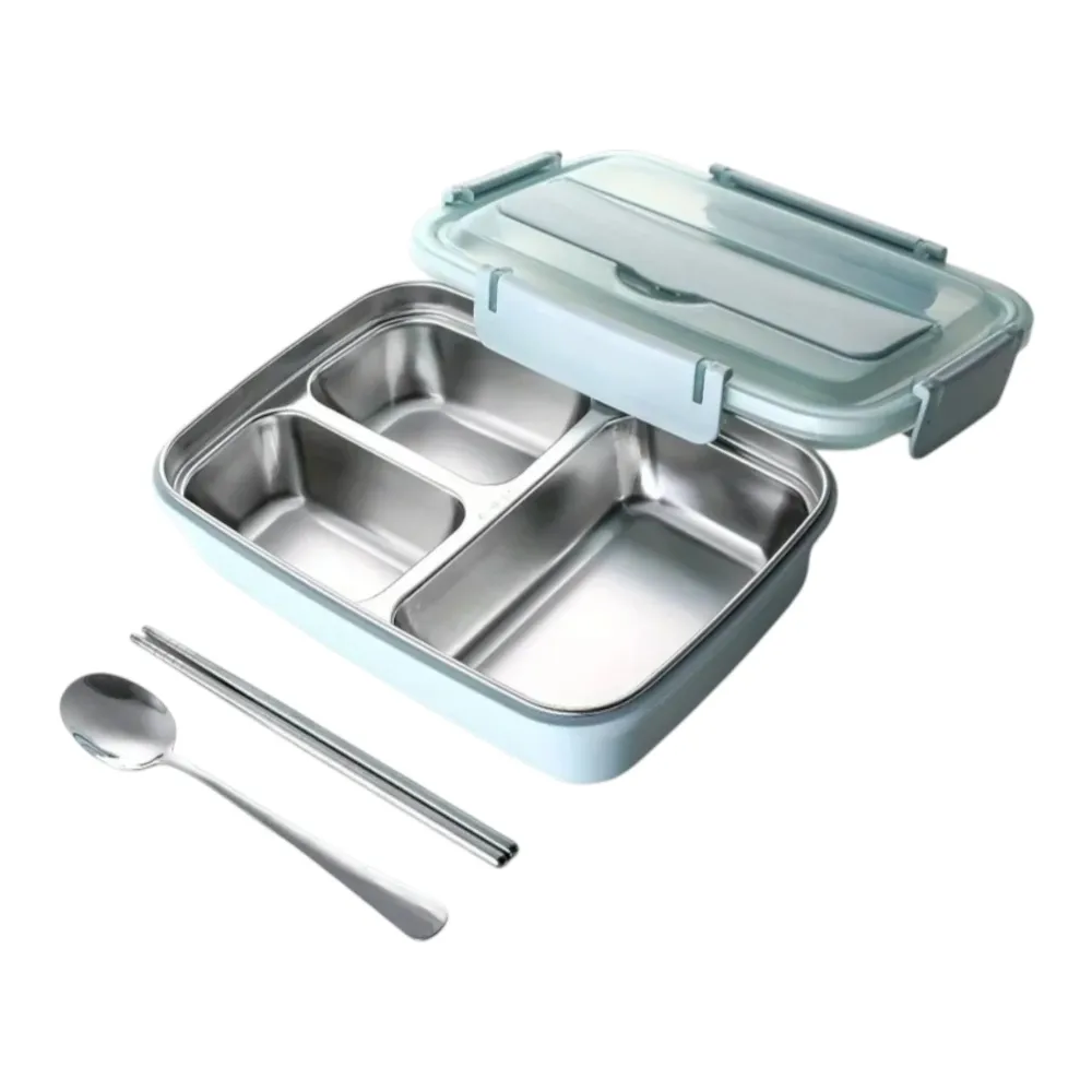 EcoBentoBox™ – Lekvrije RVS Lunchbox – Duurzame Broodtrommel voor Onderweg 4Little