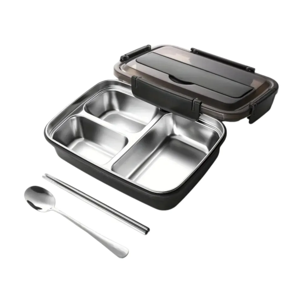 EcoBentoBox™ – Lekvrije RVS Lunchbox – Duurzame Broodtrommel voor Onderweg 4Little