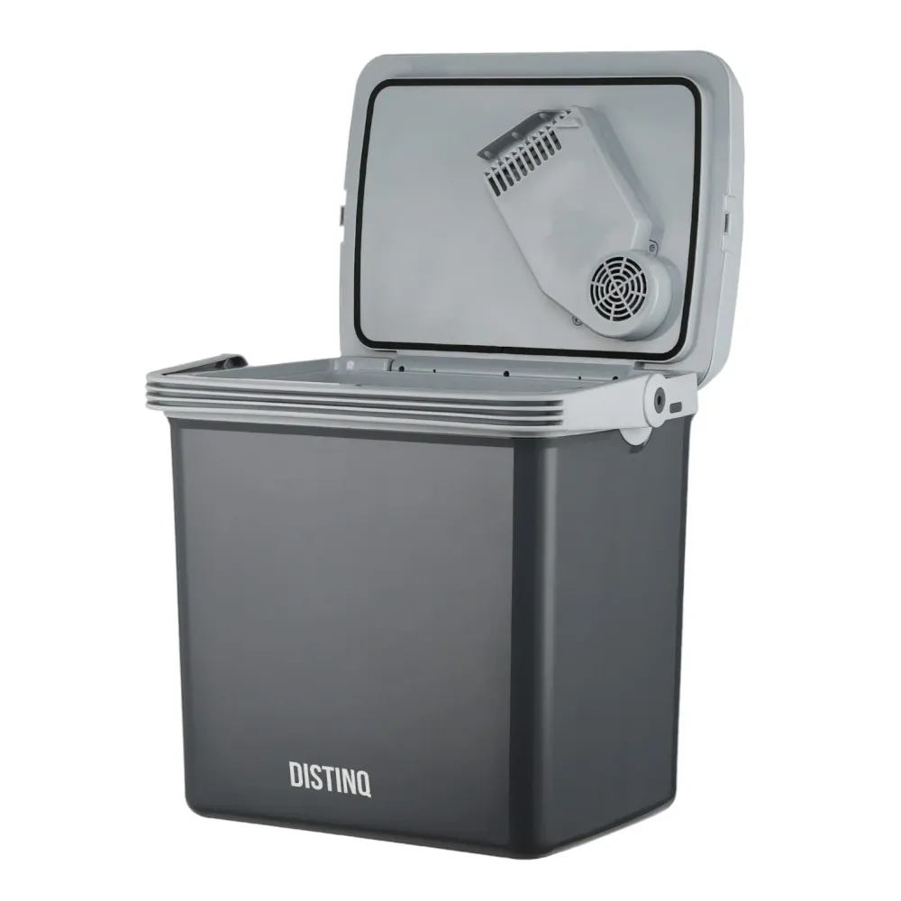 Elektrische Koelbox voor Auto en Camping – Koelbox Elektrisch met Verwarmingsfunctie - 12v 230 Volt – 25L - Grijs
