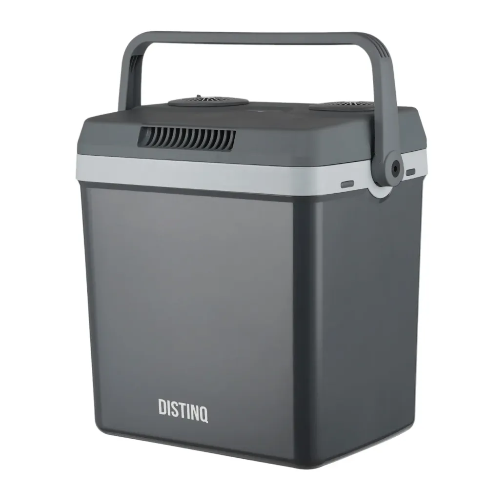 Elektrische Koelbox voor Auto en Camping – Koelbox Elektrisch met Verwarmingsfunctie - 12v 230 Volt – 25L - Grijs
