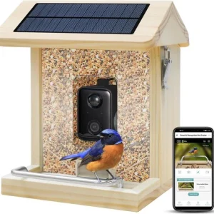 Viervoeter - Vogelvoederhuisje - Vogelhuisje met Camera - AI vogelherkenning - 1080 HD - Audio