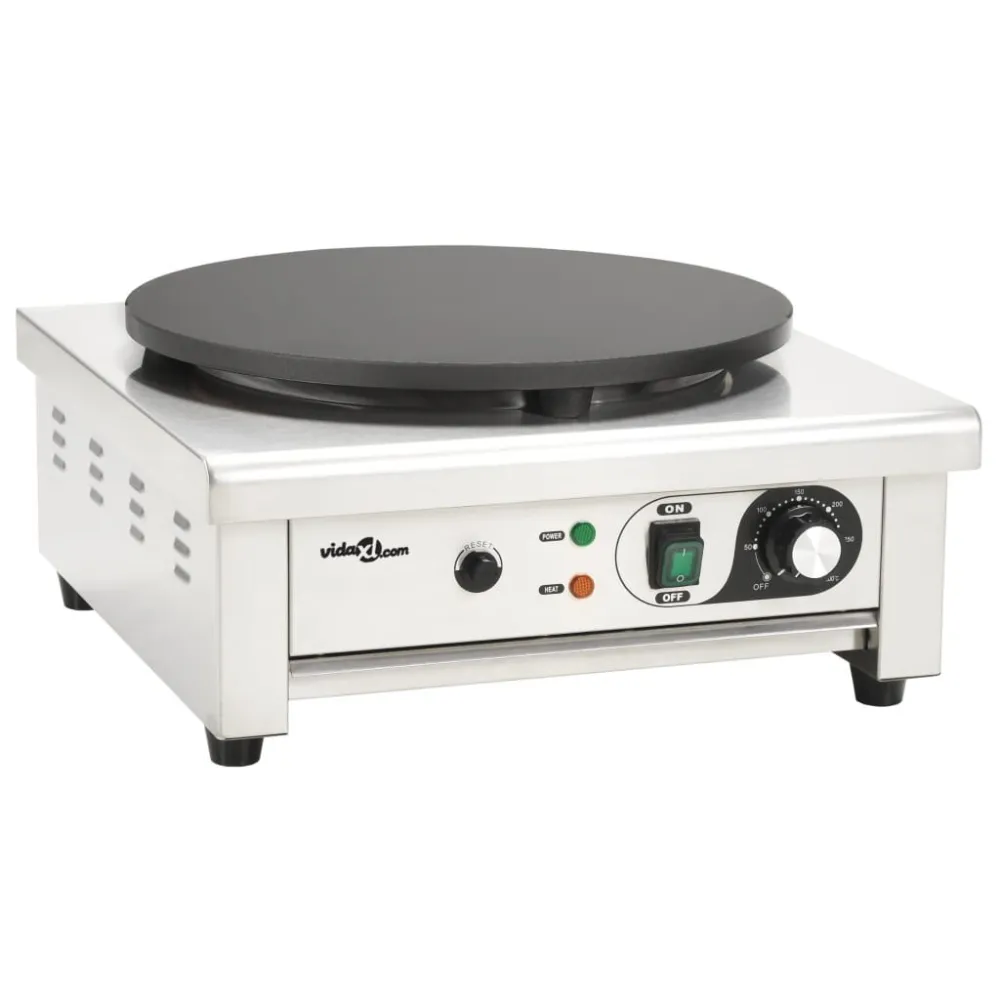 Elektrische crêpemaker met lekbakje 40 cm 3000 W