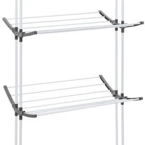 4goodz Opvouwbare Droogrek met wielen 24 meter - Inklapbaar - Wit