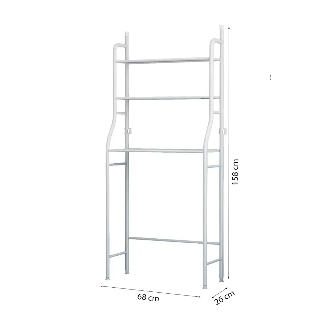 Wasmachine Ombouw - Wit - Universeel - Wasmachine Organizer - Wasmachine Kast