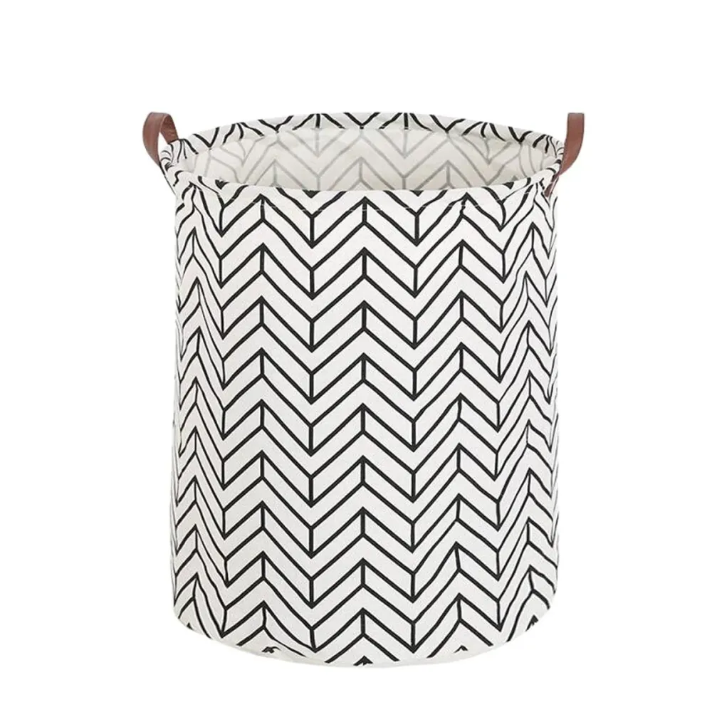 Wasmand - Opbergzak - 60L - Waterproof - Zwart-wit