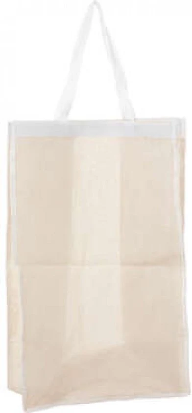 Zwarte Bamboe wasmand 65 Ltr met deksel en waszak 40x40x58 cm - Zwart