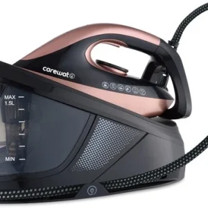 Carewat Stoomstrijkijzer met Stoomgenerator - Goud - 2200W - 1.5L Uitneembare Watertank - 100 g-min Stoomproductie - Keram...