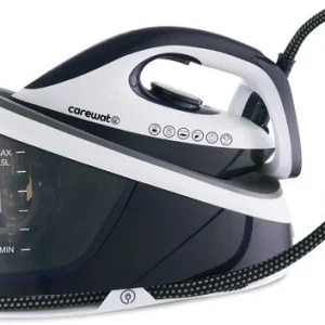 Carewat Stoomstrijkijzer met Stoomgenerator - Wit - 2200W - 1.5L Uitneembare Watertank - 100 g-min Stoomproductie - Kerami...