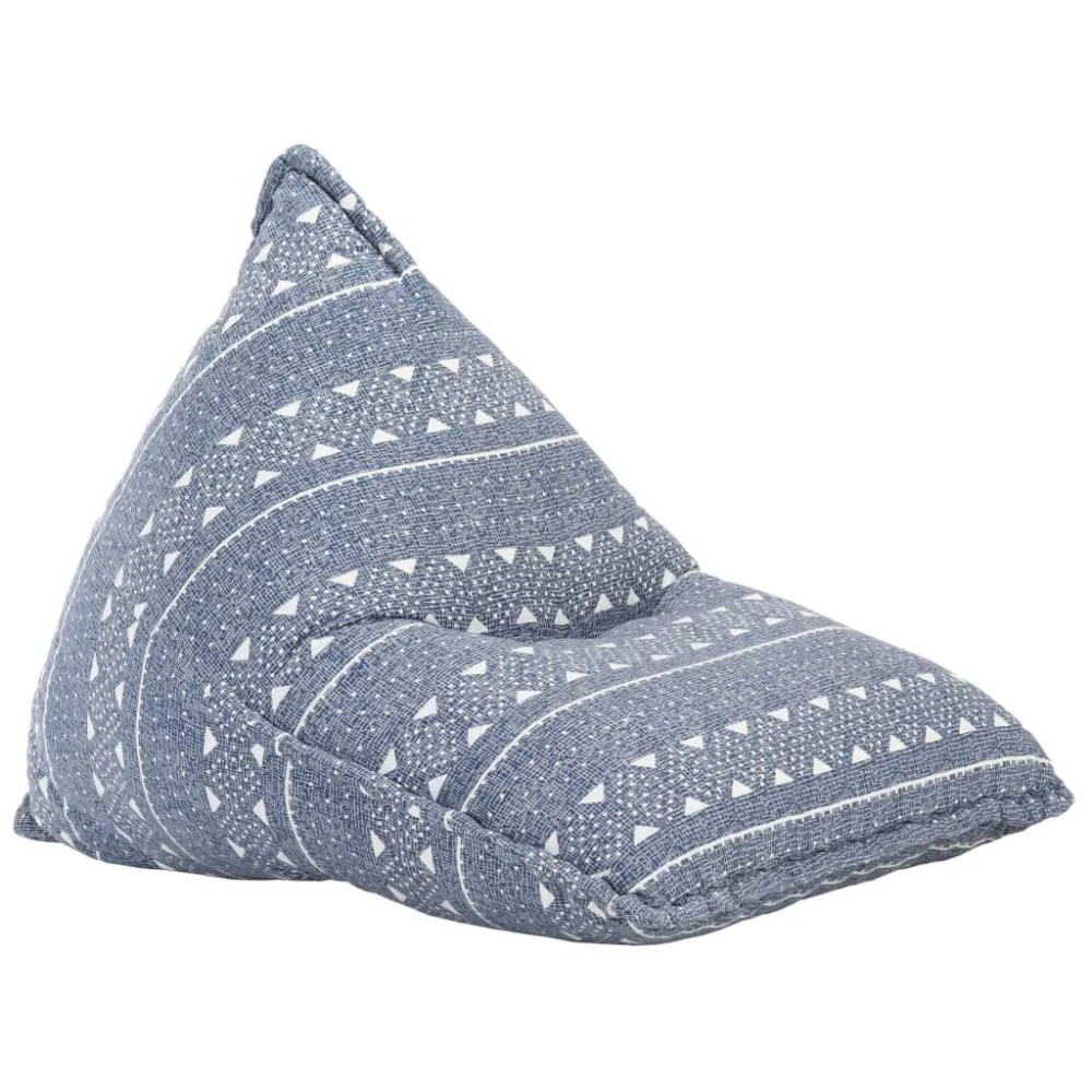 Zitzak stof patchwork indigo 3-delig Set | Speelkamer Serie